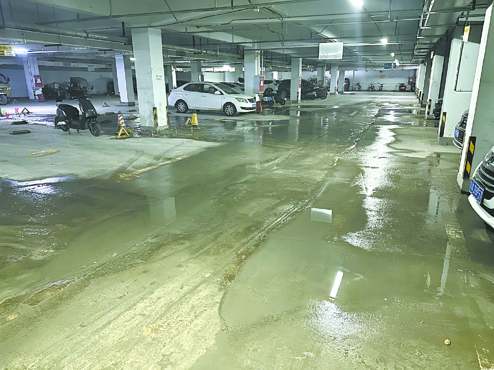 地下车库变身"水帘洞" 车主无人甘当"孙悟空"_本地楼市_资讯_南充房产